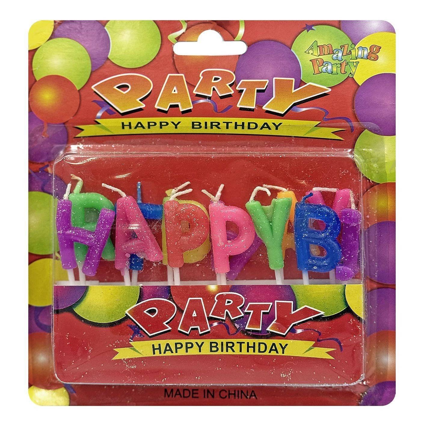 17-48 Κεριά Happy Birthday Χρυσόσκονη  χονδρική, Ψιλικά χονδρική