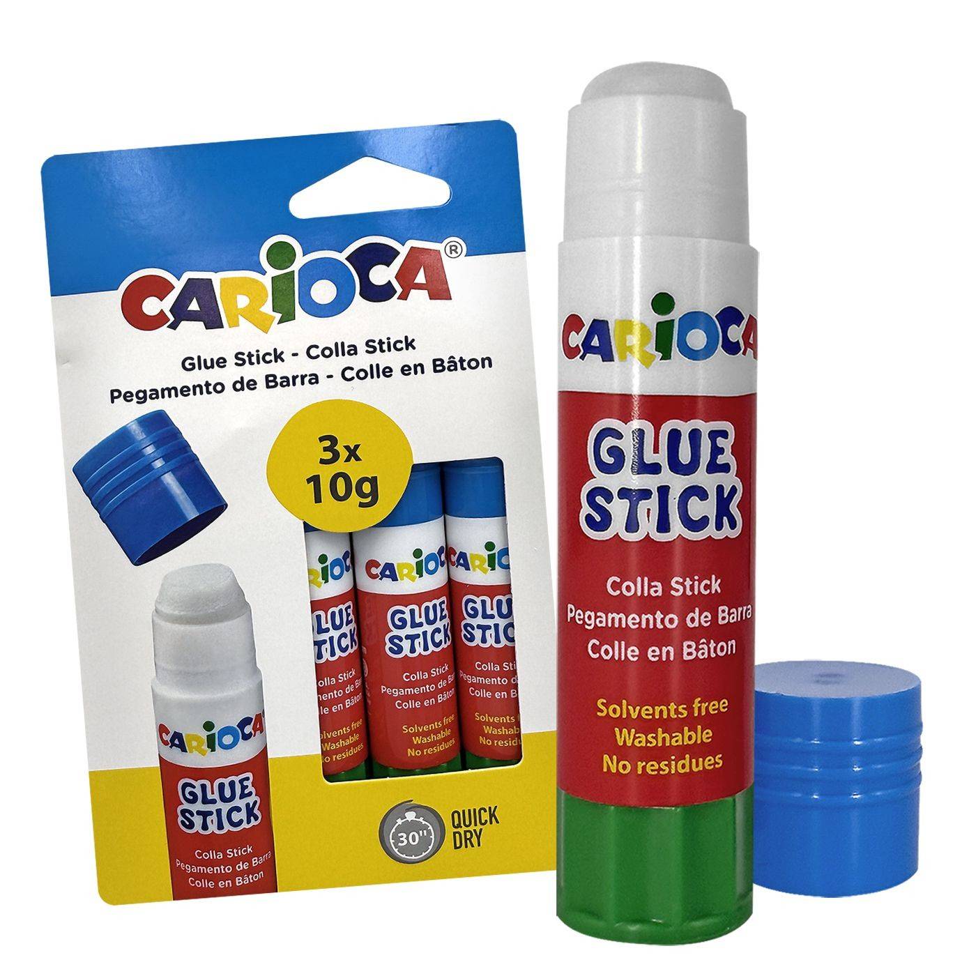19-180 Κόλα Στικ Carioca σετ=3τεμ 3x10g χονδρική, Σχολικά χονδρική