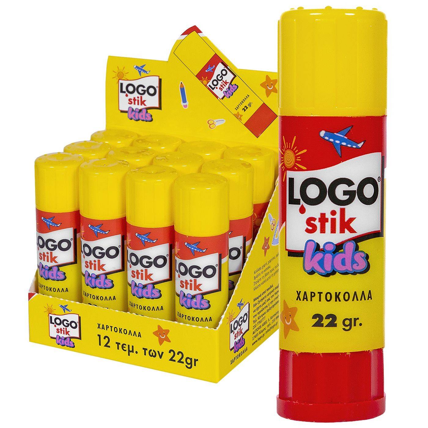 19-259 Logo Stick 22gr Kids χονδρική, Σχολικά χονδρική