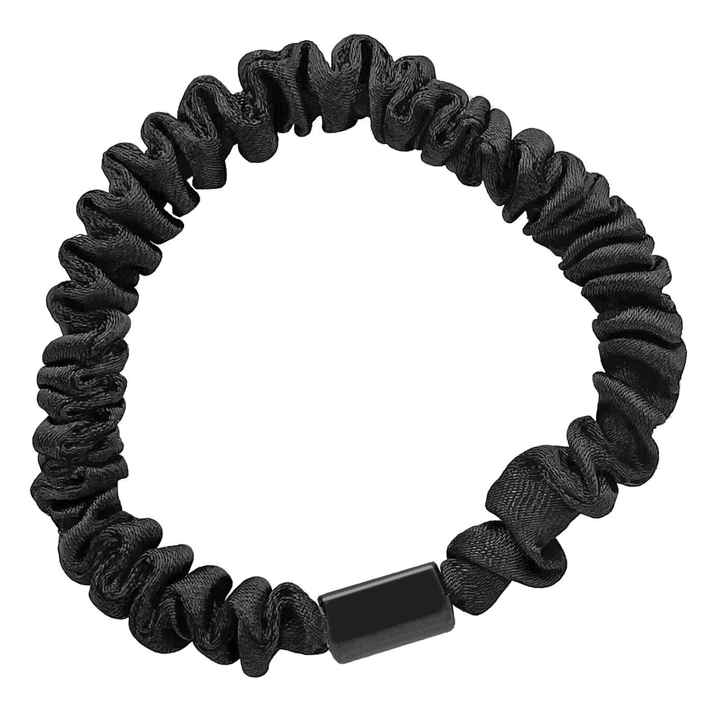 20-1352 Σούρα Μαλλιών Λεπτή Μαύρη Scrunchies ø7,5cm χονδρική, Αξεσουάρ-Ομορφιά & Υγιεινή χονδρική