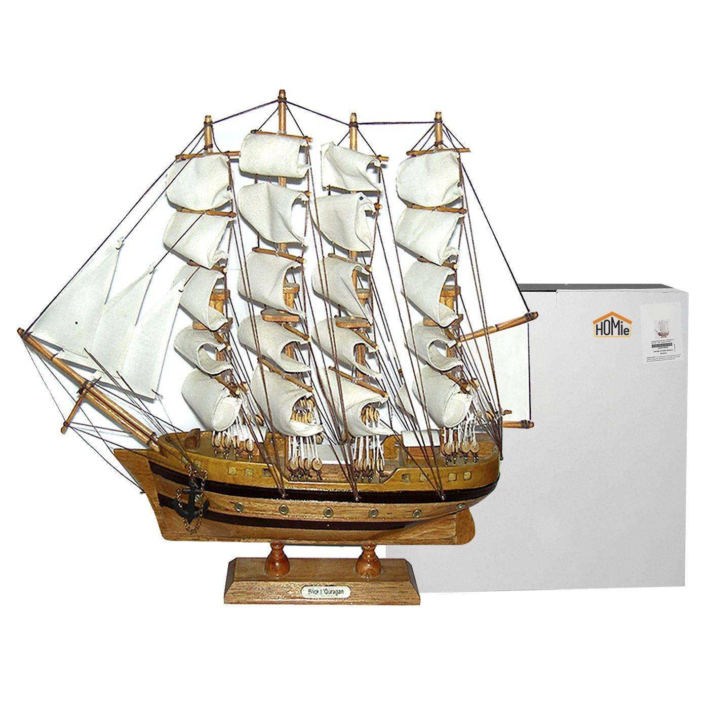 22-2874 Καράβι Ξύλινο 50x45cm χονδρική, Χριστουγεννιάτικα χονδρική