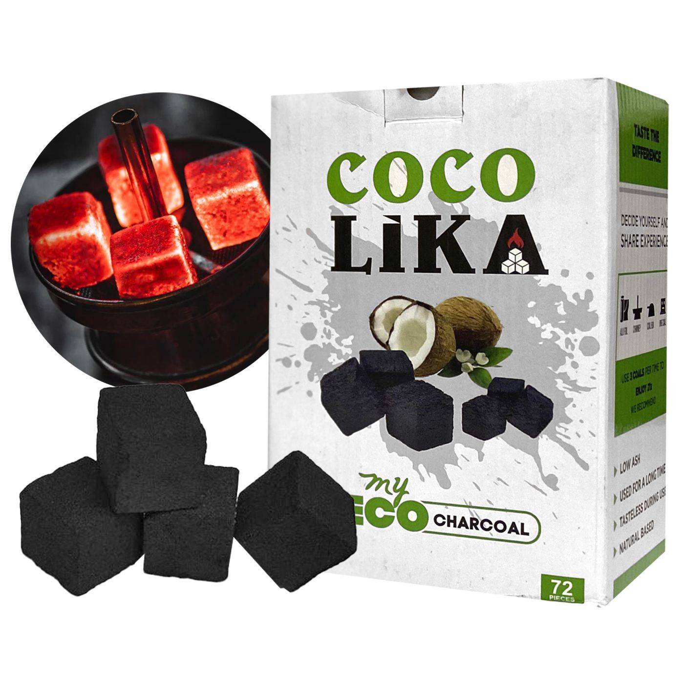 22-2983 Κάρβουνα Καρύδας Coco Lika για Ναργιλέ 26x26x26mm χονδρική, Ψιλικά χονδρική