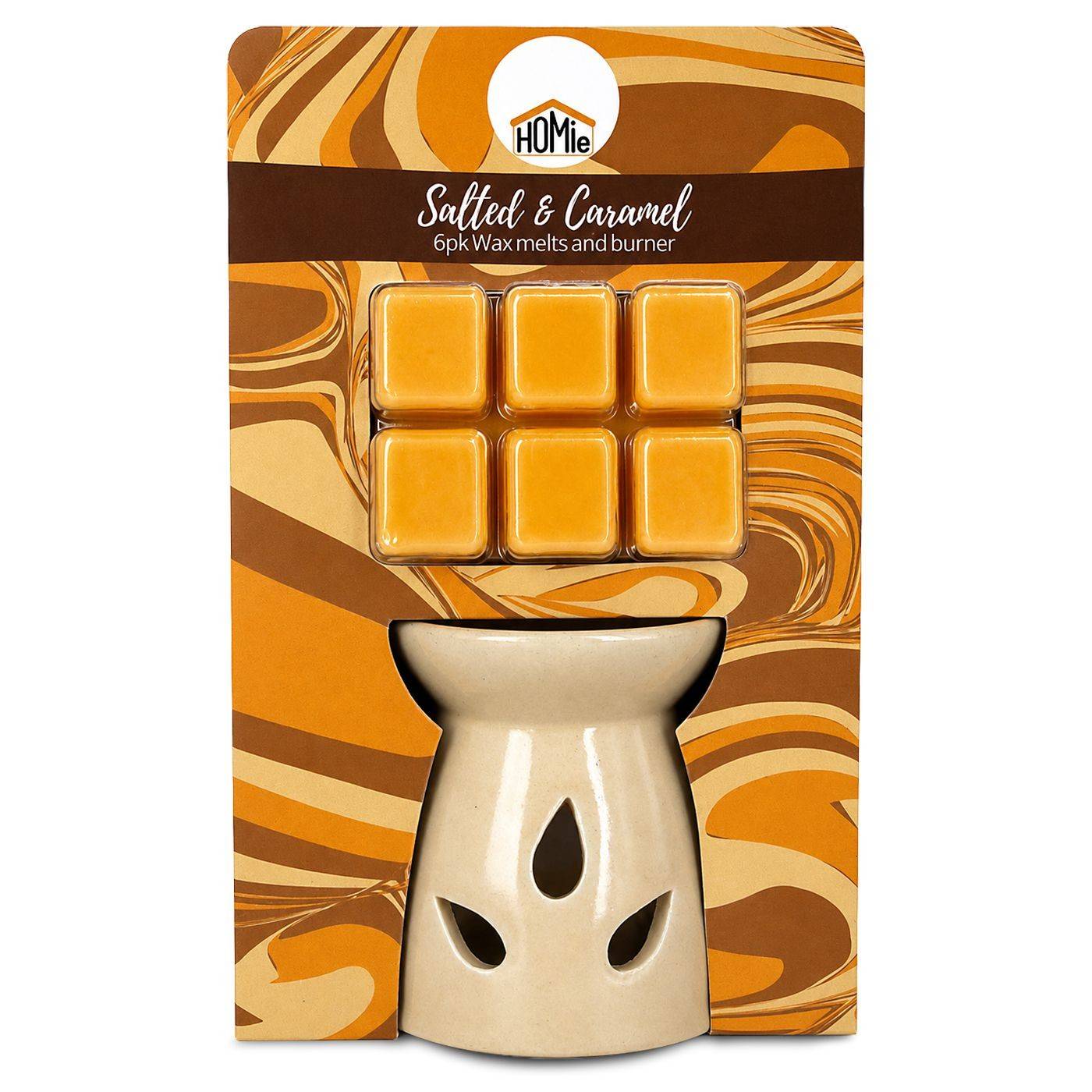 22-3039 Βάση με Αρωματικό wax Melt Salted Caramel 6 Κύβοι  χονδρική, Δώρα χονδρική