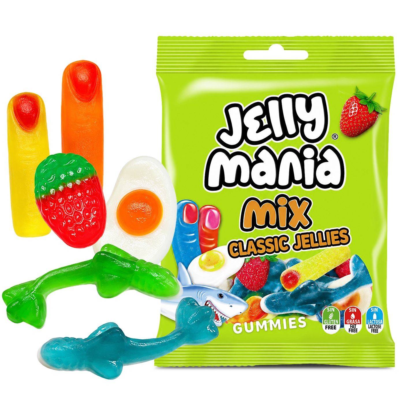 24-195 Ζελίνια Classic Jellies mix Σακ=100g χονδρική, Τρόφιμα χονδρική