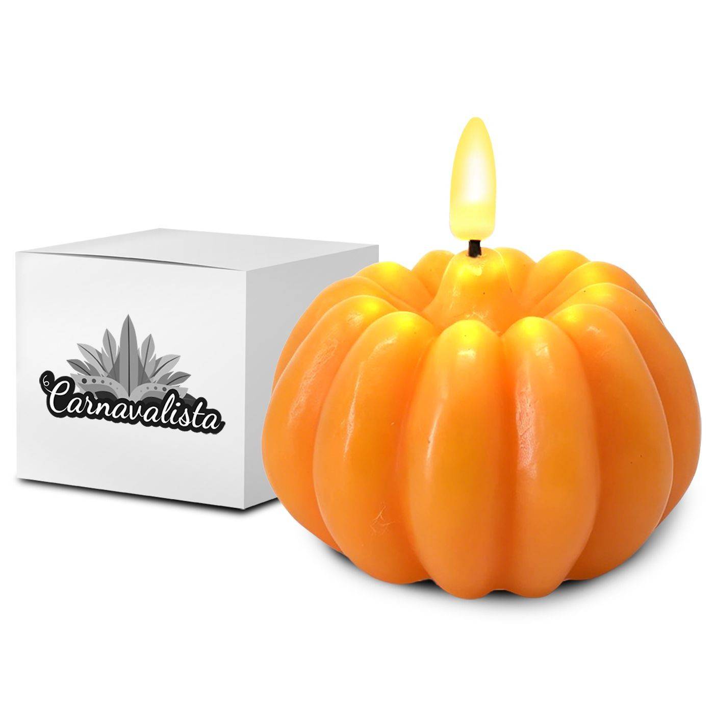 3-2733 Κερί LED Κολοκύθα 10x9cm χονδρική, Halloween χονδρική