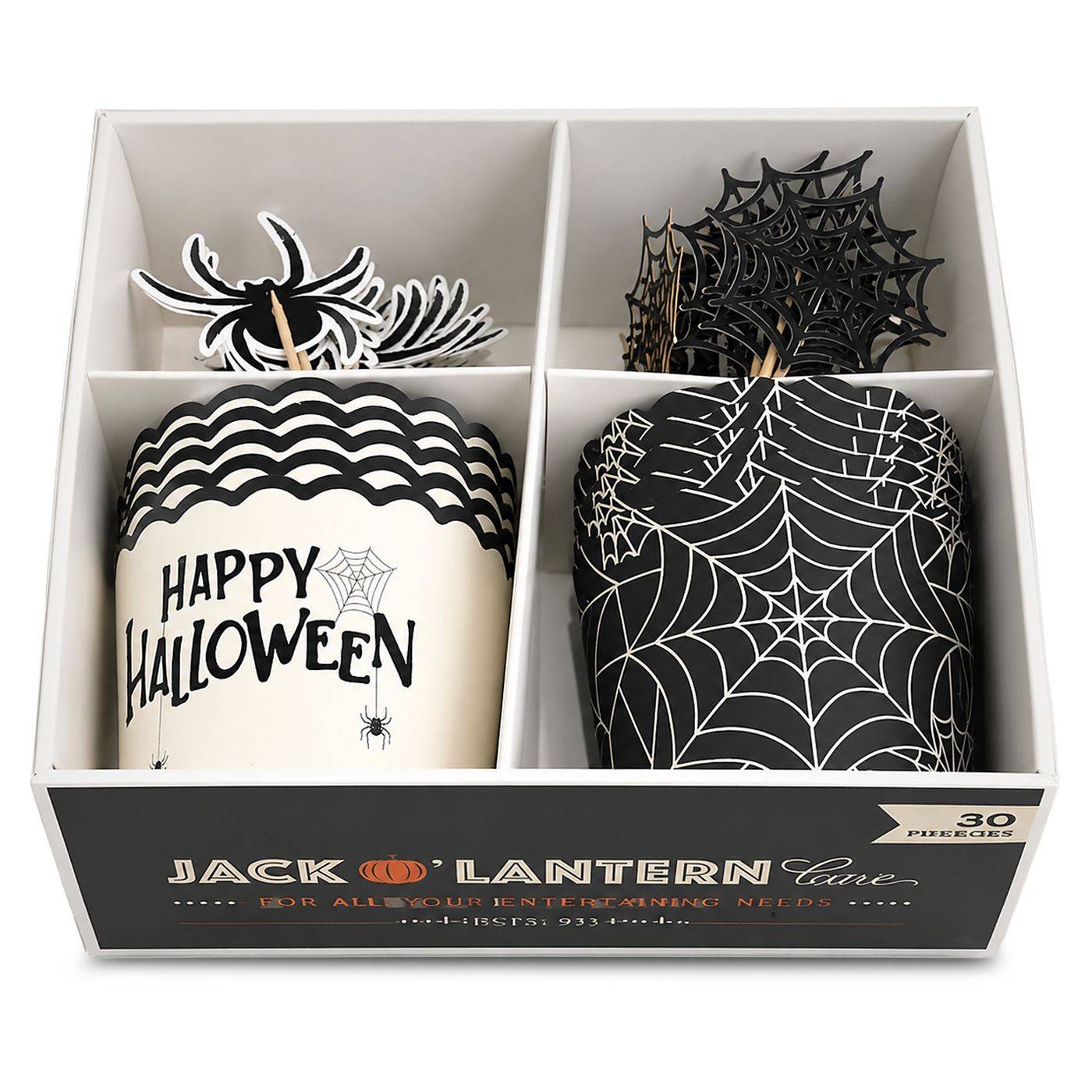 3-2737 Cup Cake Halloween 10 Φορμάκια με 20 Οδοντογλιφίδες 16x15x8cm χονδρική, Halloween χονδρική