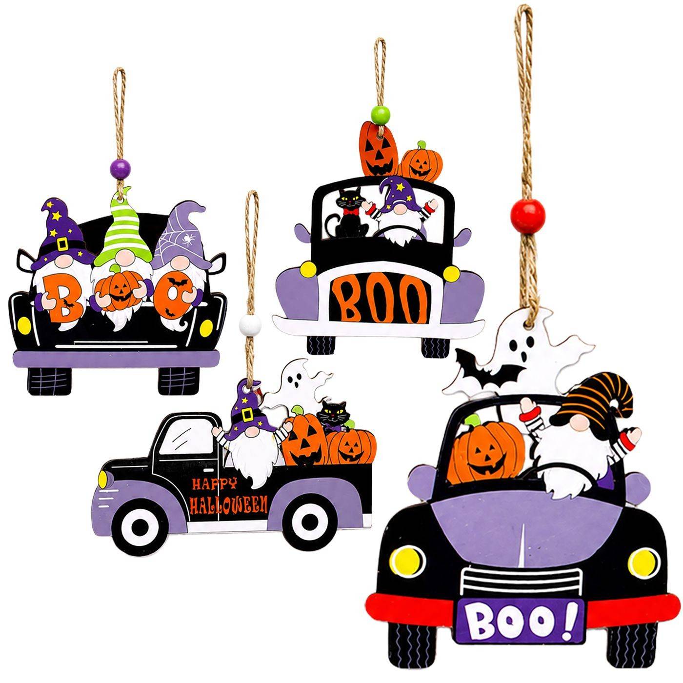3-2816 Στολίδι Ξύλινο Halloween 11x7cm χονδρική, Halloween χονδρική