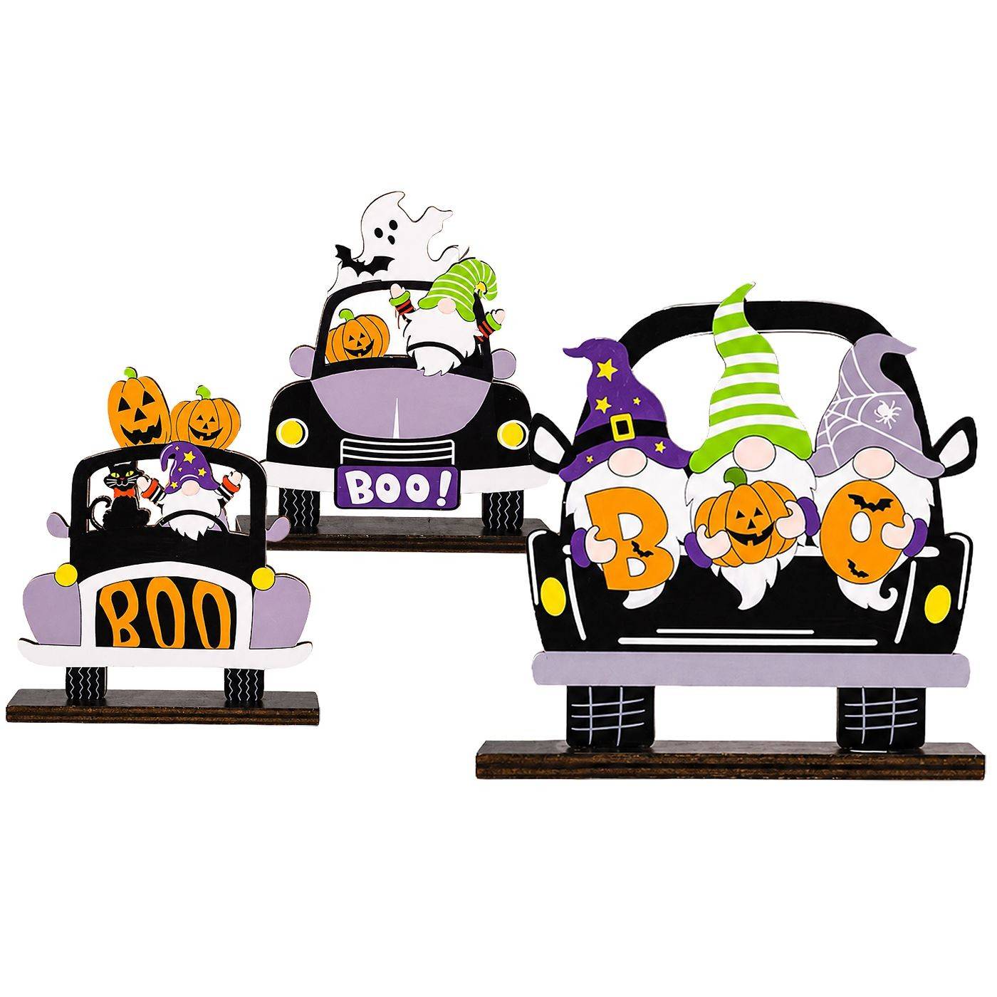 3-2817 Επιτραπέζιο Ξύλινο Διακοσμητικό Halloween 11x9cm χονδρική, Halloween χονδρική