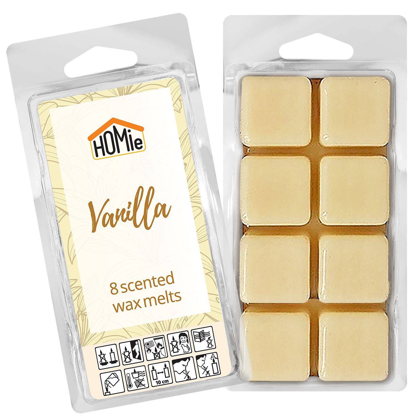 37-462 Αρωματικό wax Melt Βανίλια σετ=8 Κύβοι 80gr χονδρική, Δώρα χονδρική