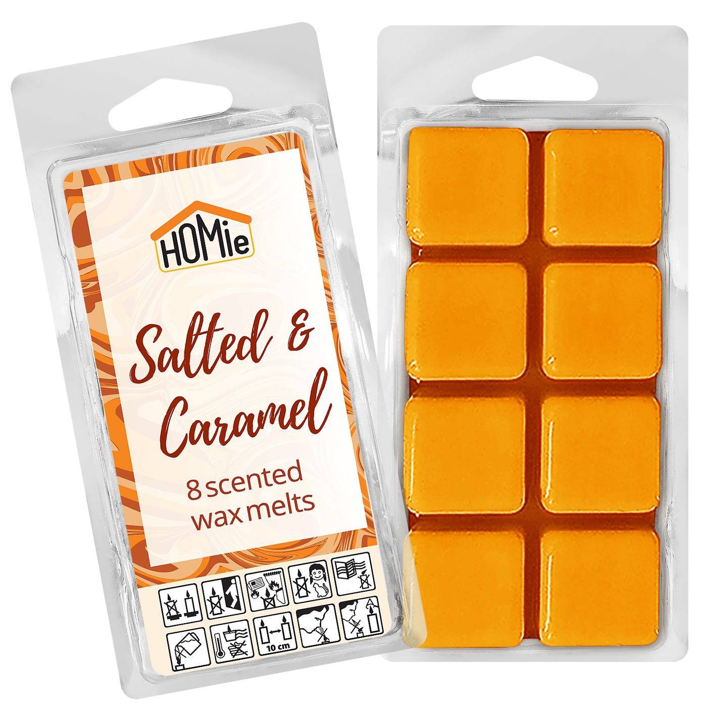 37-464 Αρωματικό wax Melt Salted Caramel σετ=8 Κύβοι 80gr χονδρική, Δώρα χονδρική