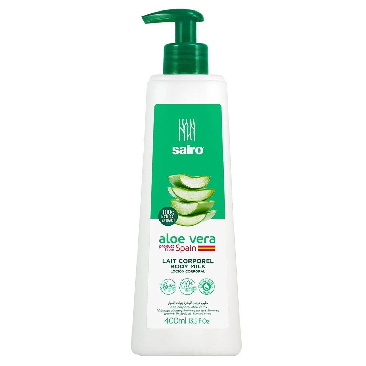 5-113 Γαλάκτωμα Σώματος με Aloe Vera Sairo 400ml χονδρική, Καλοκαιρινά χονδρική
