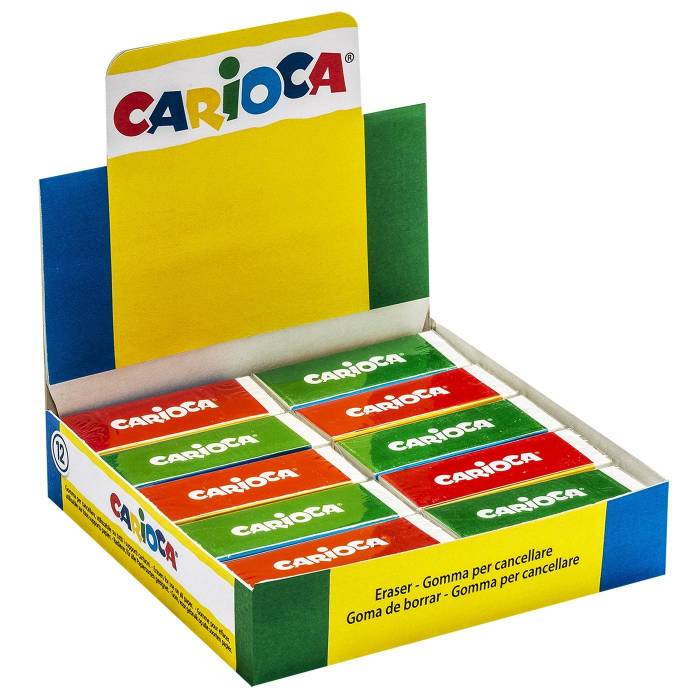 50-2196 Γόμα Λευκή Carioca κυτ=20τεμ  χονδρική, Σχολικά χονδρική