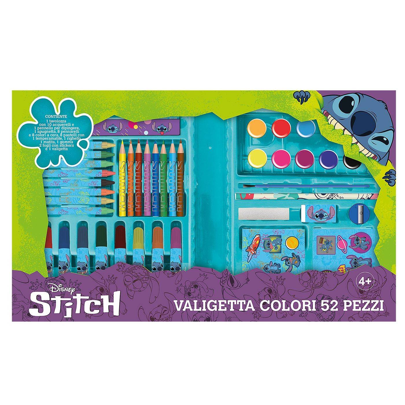 50-3602 Σετ Ζωγραφικής 52τεμ Stitch 45x26x3cm		 χονδρική, Σχολικά χονδρική