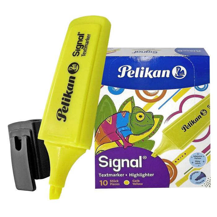 60-893 Μαρκαδόρος Υπογραμμίσεως Κίτρινος Pelikan Signal  χονδρική, Σχολικά χονδρική