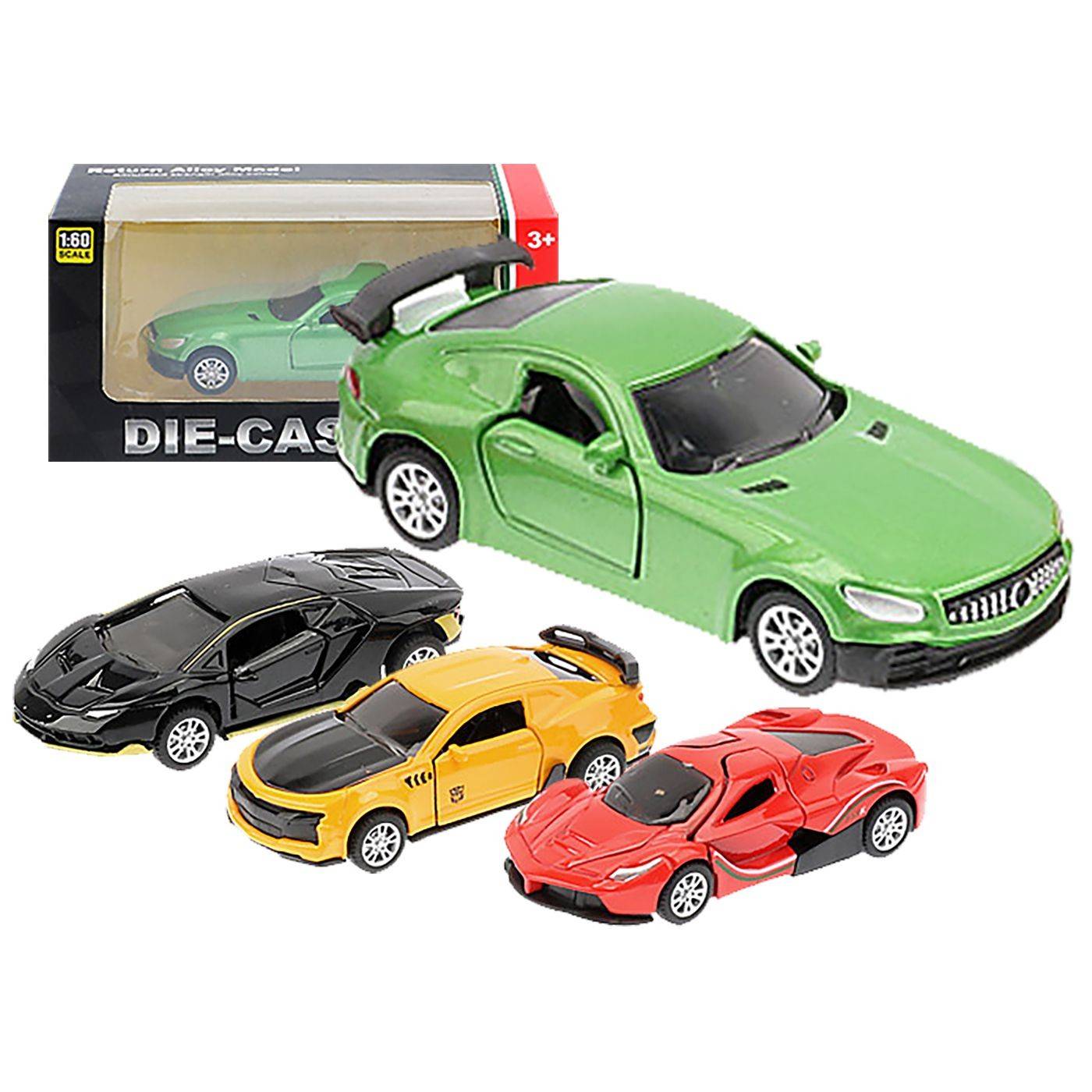 70-2296 Die Cast Pull Back 1:60 Σούπερ καρ 12x6x5cm χονδρική, Παιχνίδια χονδρική