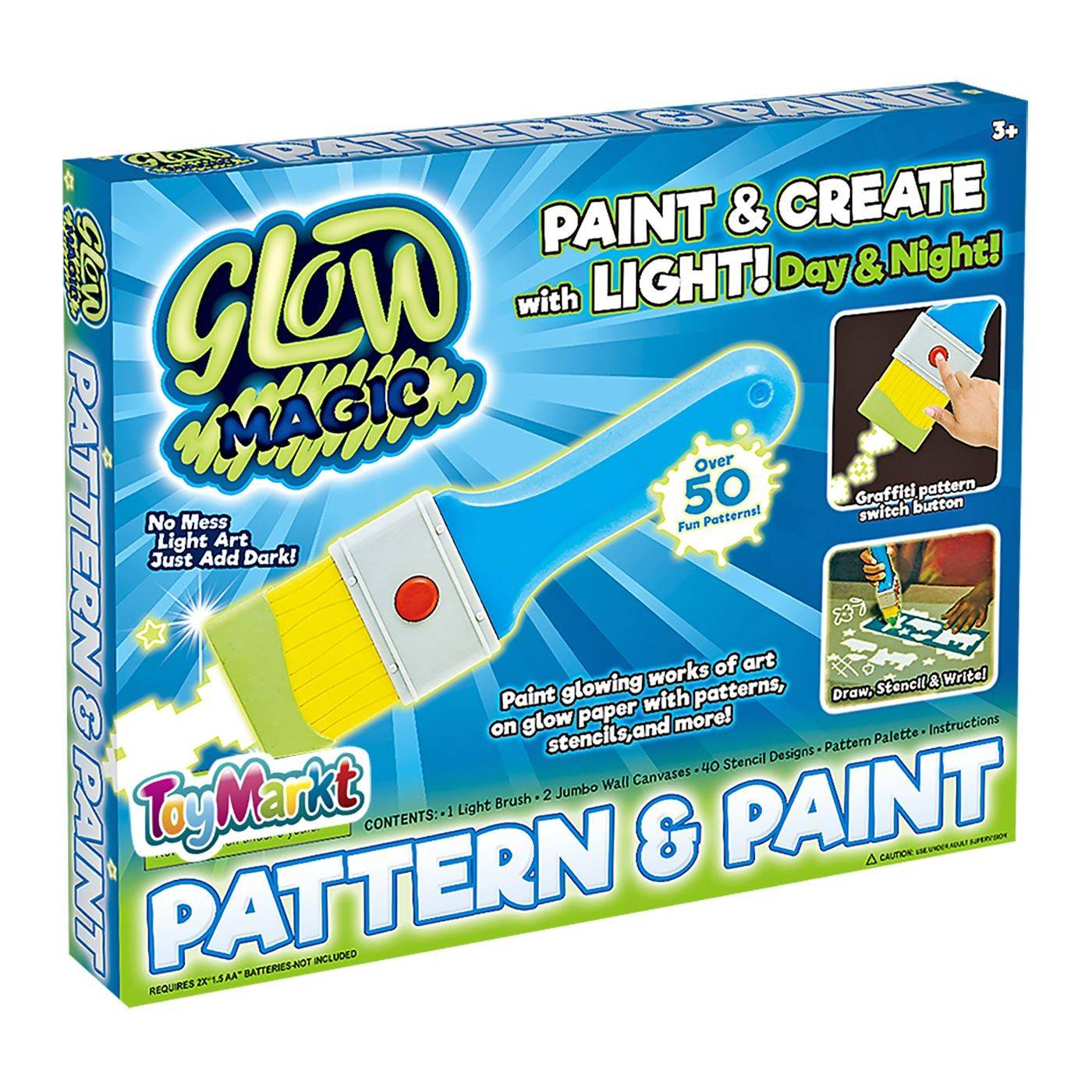 71-3177 Pattern Painter Πινέλο Μπαταρίας, Φωσφορίζει στο Σκοτάδι 30x25x3cm χονδρική, Παιχνίδια χονδρική