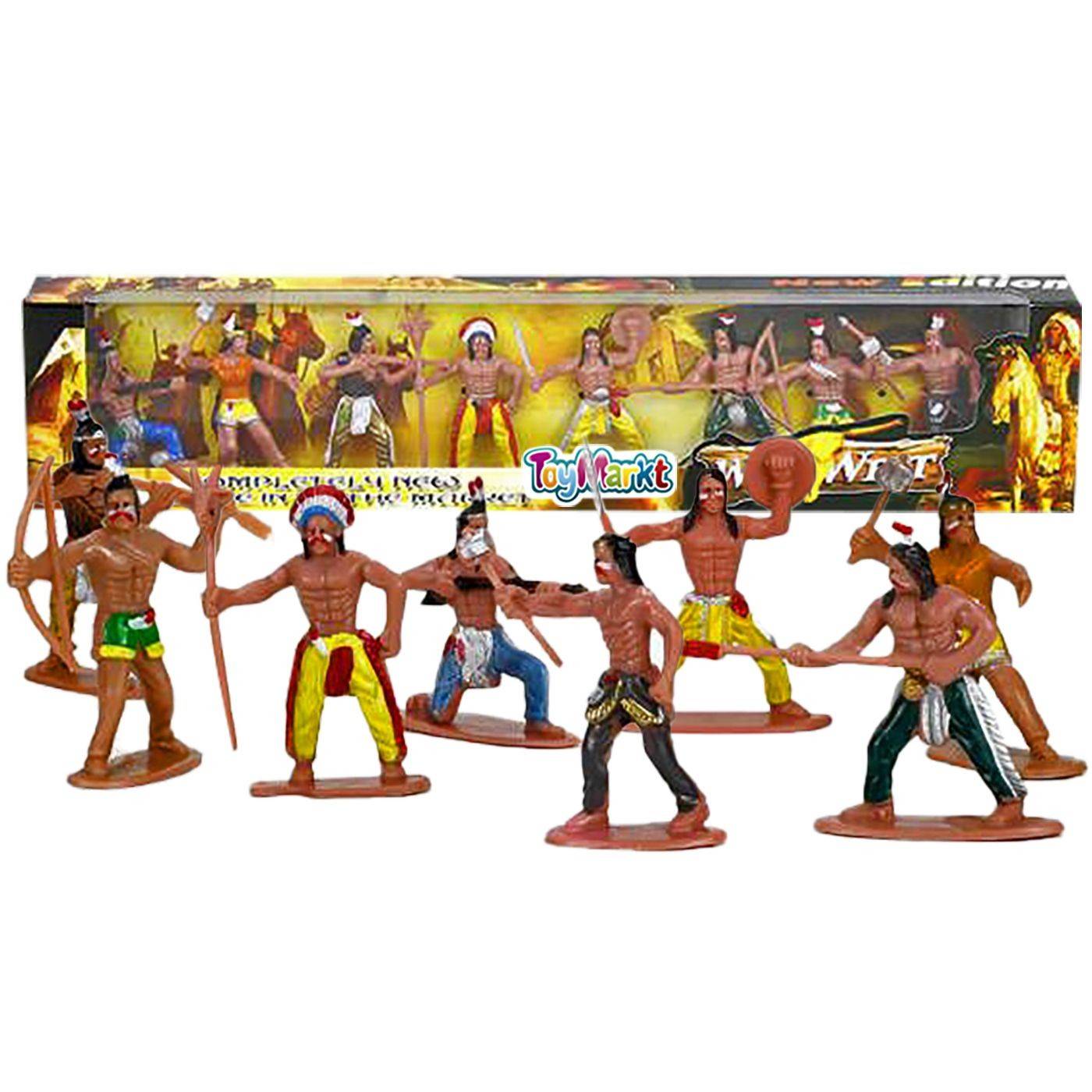 71-3250 8 Ινδιάνοι σε Μακρόστενο Κουτί 39x8x3cm χονδρική, Παιχνίδια χονδρική