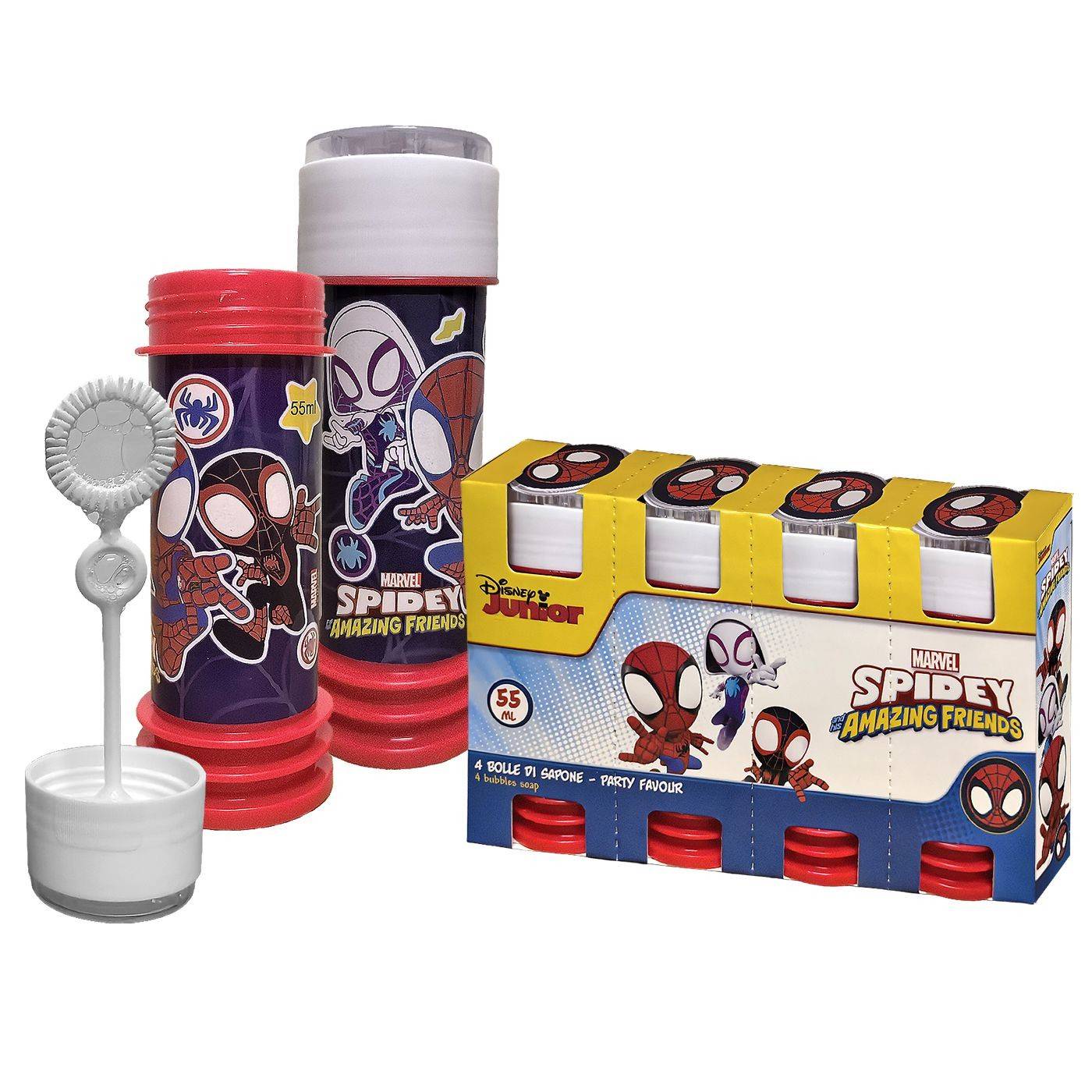 71-3646 Σαπουνόφουσκες Spidey & Friends σετ 4 τεμ 55ml χονδρική, Παιχνίδια χονδρική