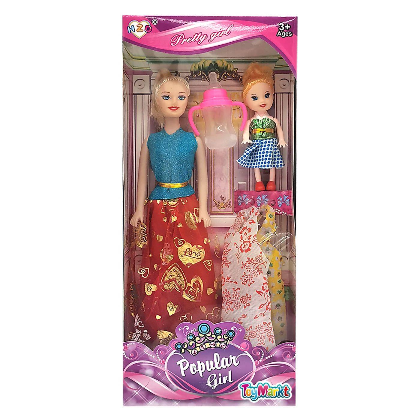 72-2051 Κούκλα Popular Girl & Κουκλάκι & Φορέματα 32x14x5cm χονδρική, Παιχνίδια χονδρική