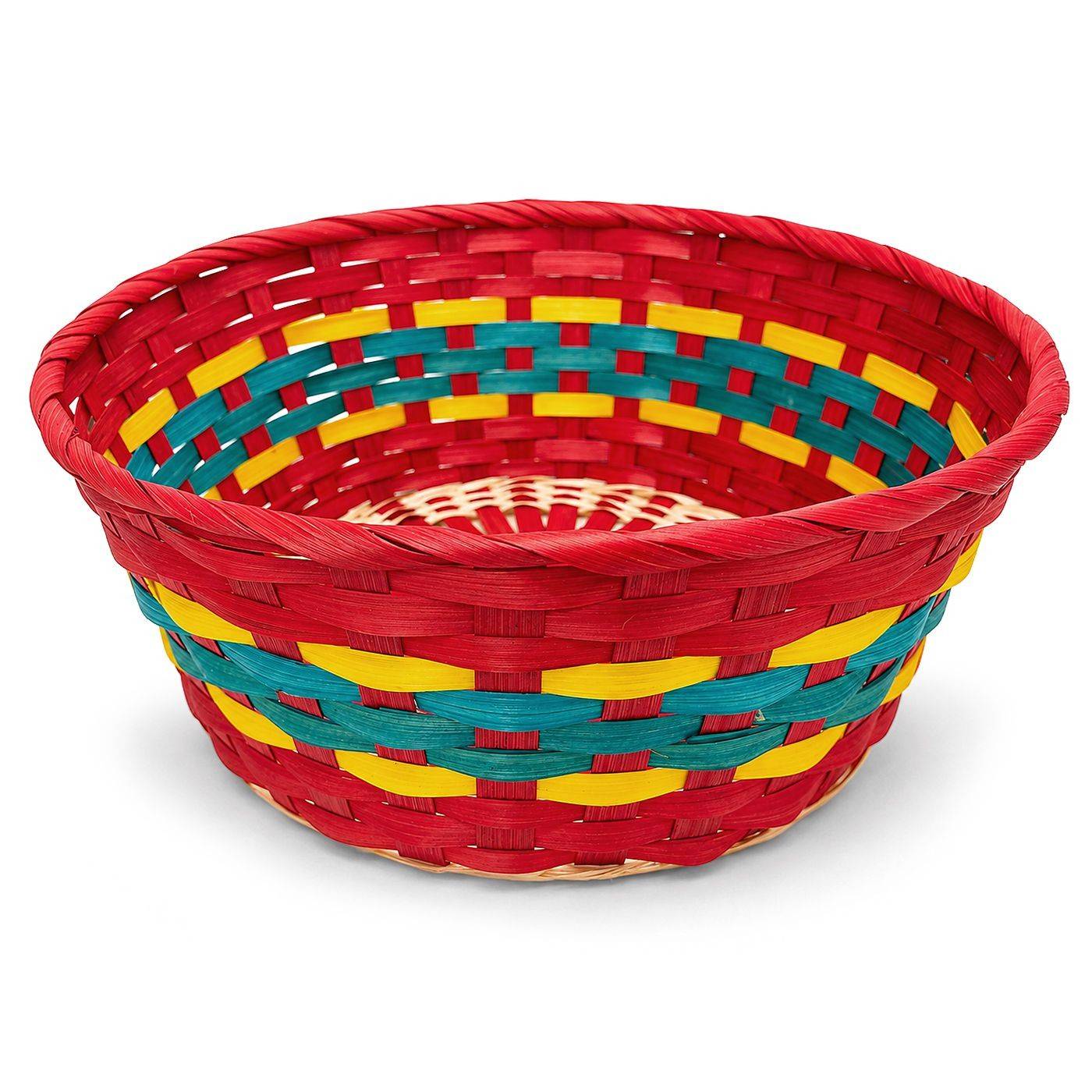 73-1469 Καλάθι Bamboo με Σχέδιο ø30x12cm χονδρική, Πασχαλινά χονδρική