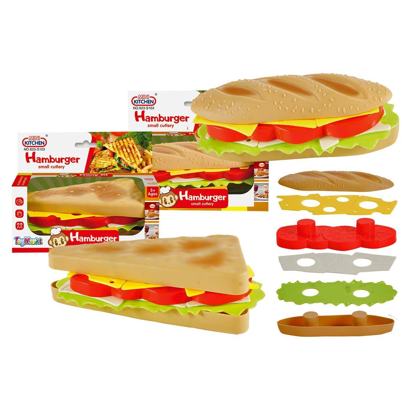 77-1169 Hamburger diy σε Κουτί 15x12x7cm χονδρική, Παιχνίδια χονδρική