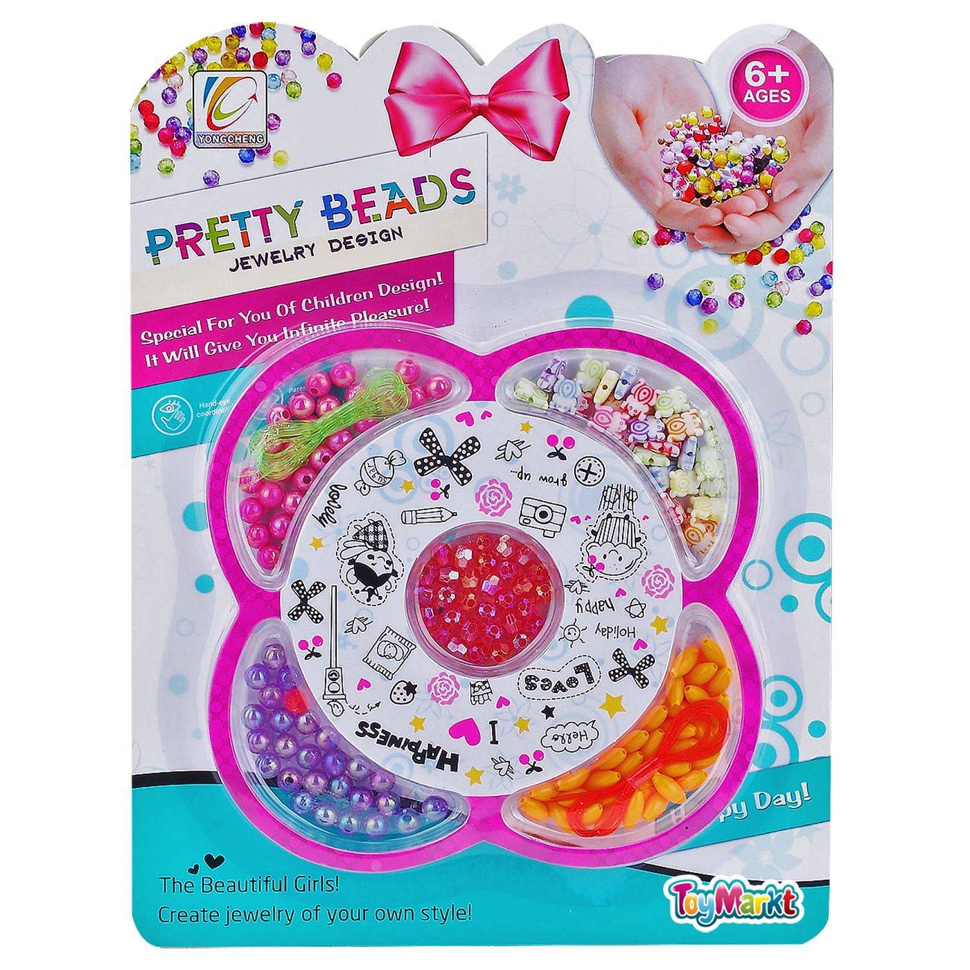 77-1174 Καρτέλα Χάντρες Pretty Beads 28x21cm χονδρική, Παιχνίδια χονδρική