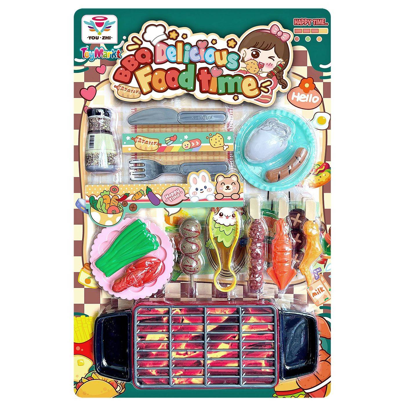 77-1256 Bbq Food Delicious Blister Card 43x28x3cm χονδρική, Παιχνίδια χονδρική