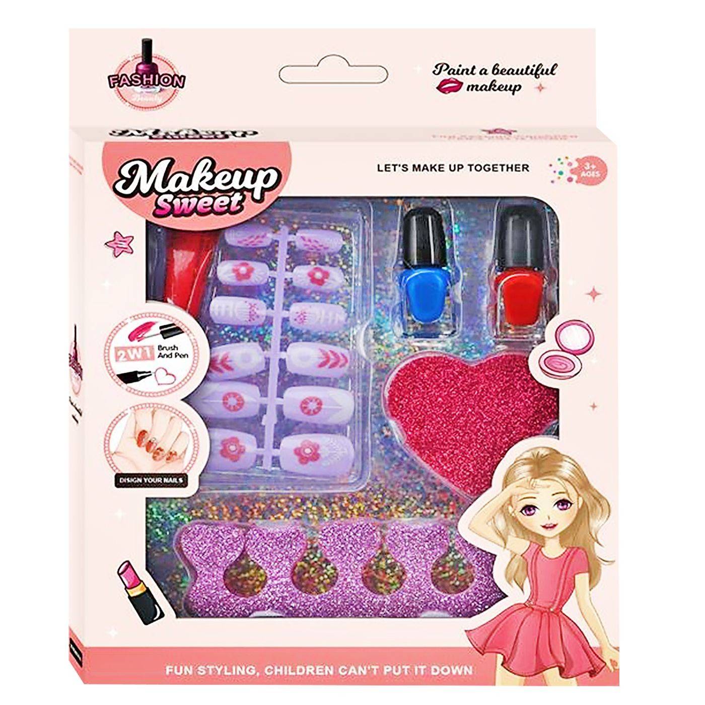 77-1277 Σετ Νυχιών Make up Sweet 21x16x3cm χονδρική, Παιχνίδια χονδρική