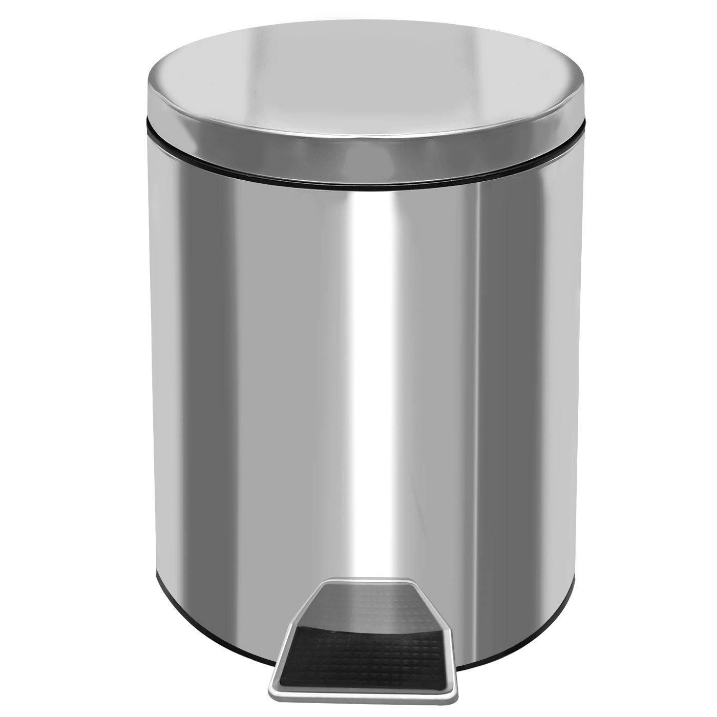 81-971 Κάδος Απορριμάτων Inox με Πεντάλ 5L 5lt (28x20,5cm) χονδρική, Είδη Σπιτιού χονδρική