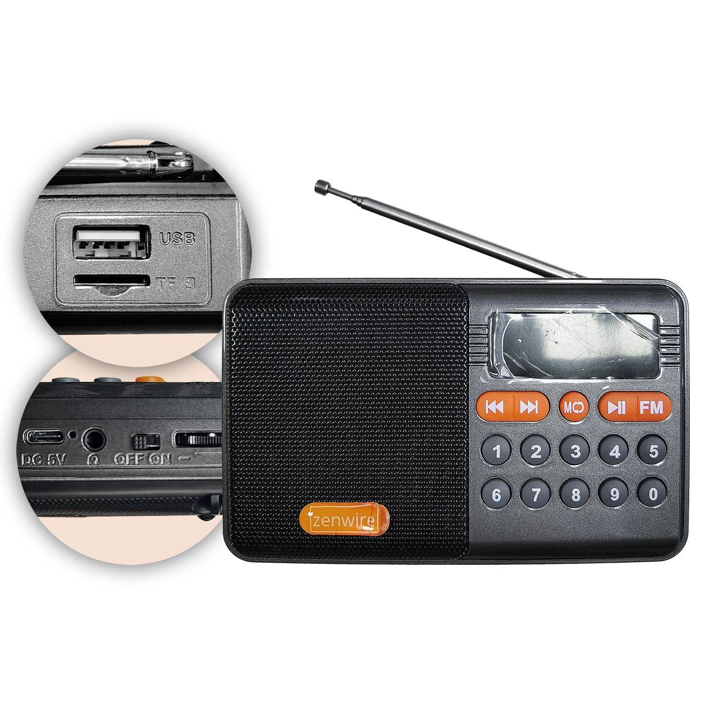 88-501 Ραδιόφωνο FM με Bluetooth 12x7x3,5cm χονδρική, Ψιλικά χονδρική
