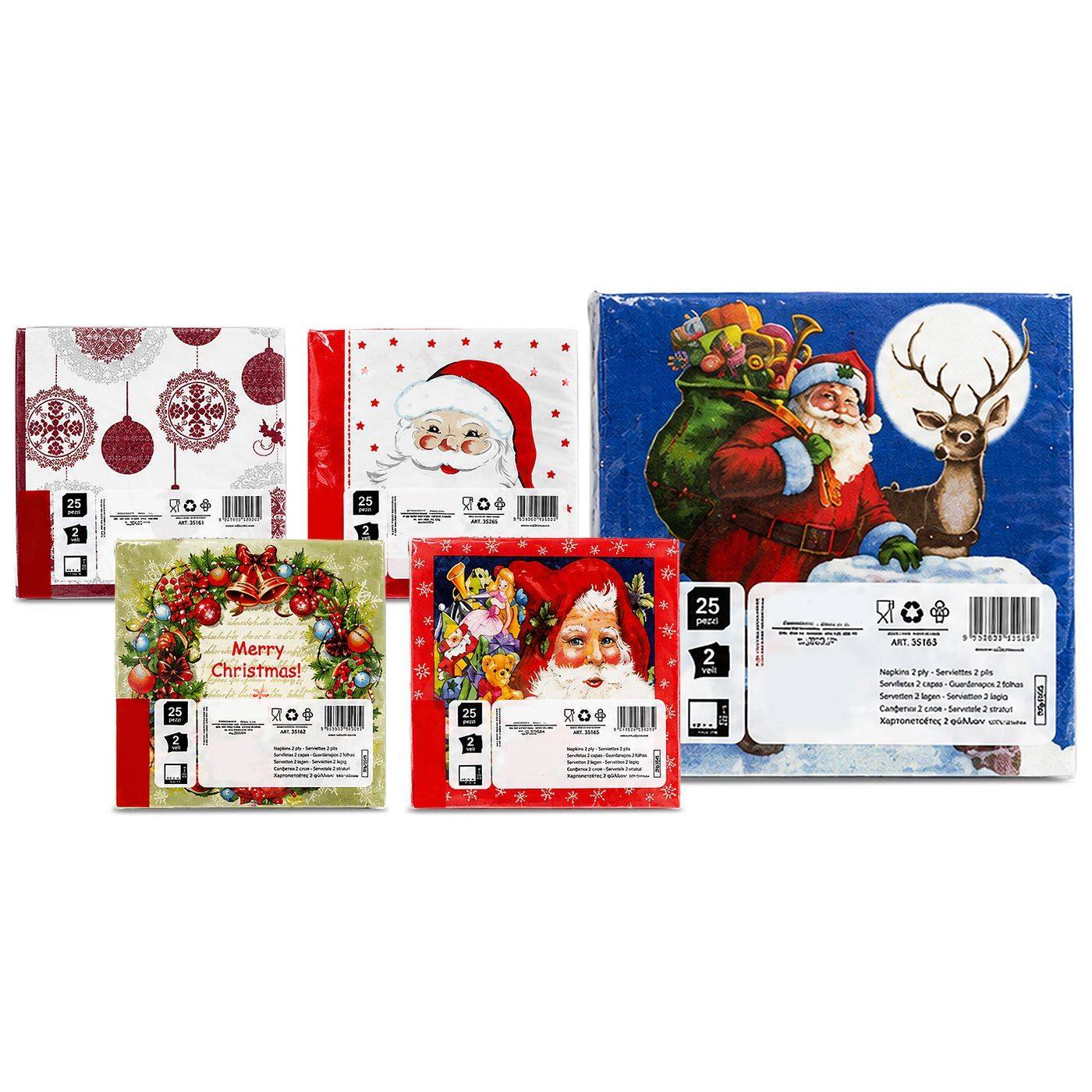 93-1759 Χαρτοπετσέτες Xmas πακ=20τεμ 33x33cm χονδρική, Χριστουγεννιάτικα χονδρική