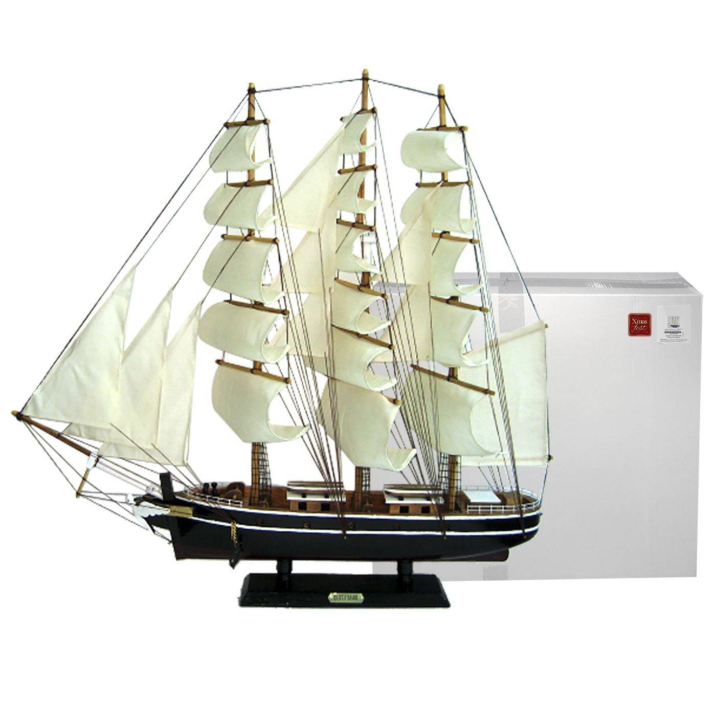 93-1876 Καράβι Ξύλινο Μεγάλο 72x68x12cm χονδρική, Χριστουγεννιάτικα χονδρική