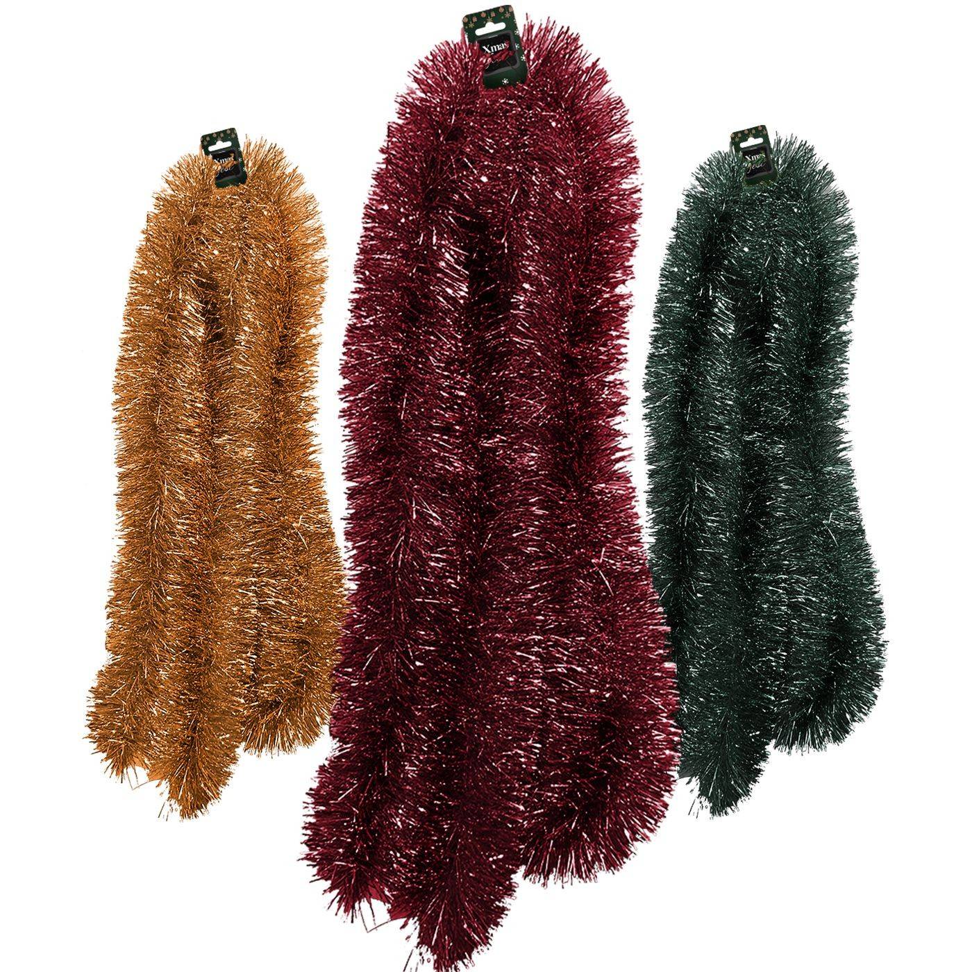 93-2662 Γιρλάντα παλ Απόχρωση Tinsel ø:11cm Υ:2m χονδρική, Χριστουγεννιάτικα χονδρική