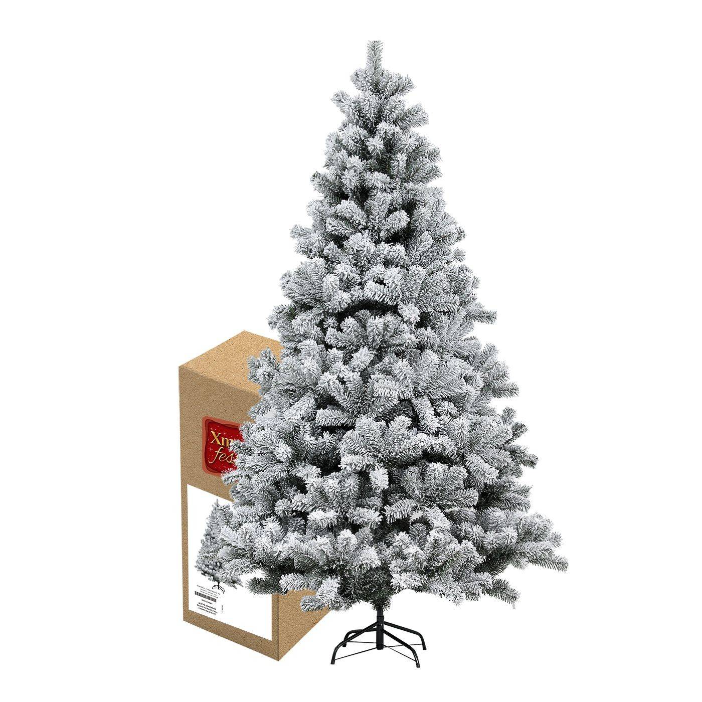 93-3131 Δέντρο Χιονισμένο Deluxe Flocked 210cm 210cm ~ø110cm χονδρική, Χριστουγεννιάτικα χονδρική