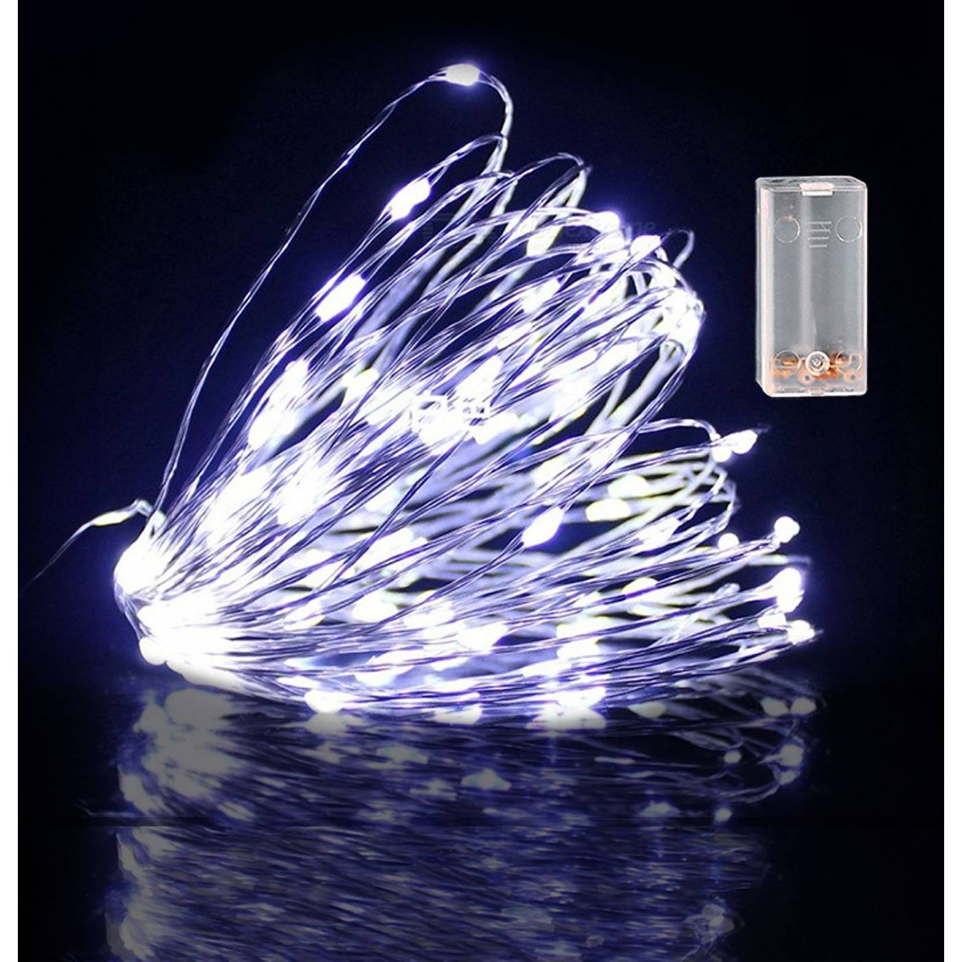 93-3486 100 Λαμπάκια LED Copper Μπαταρίας Λευκό Ψυχρό σε Σειρά Σταθερά IP20 10,3m χονδρική, Χριστουγεννιάτικα χονδρική