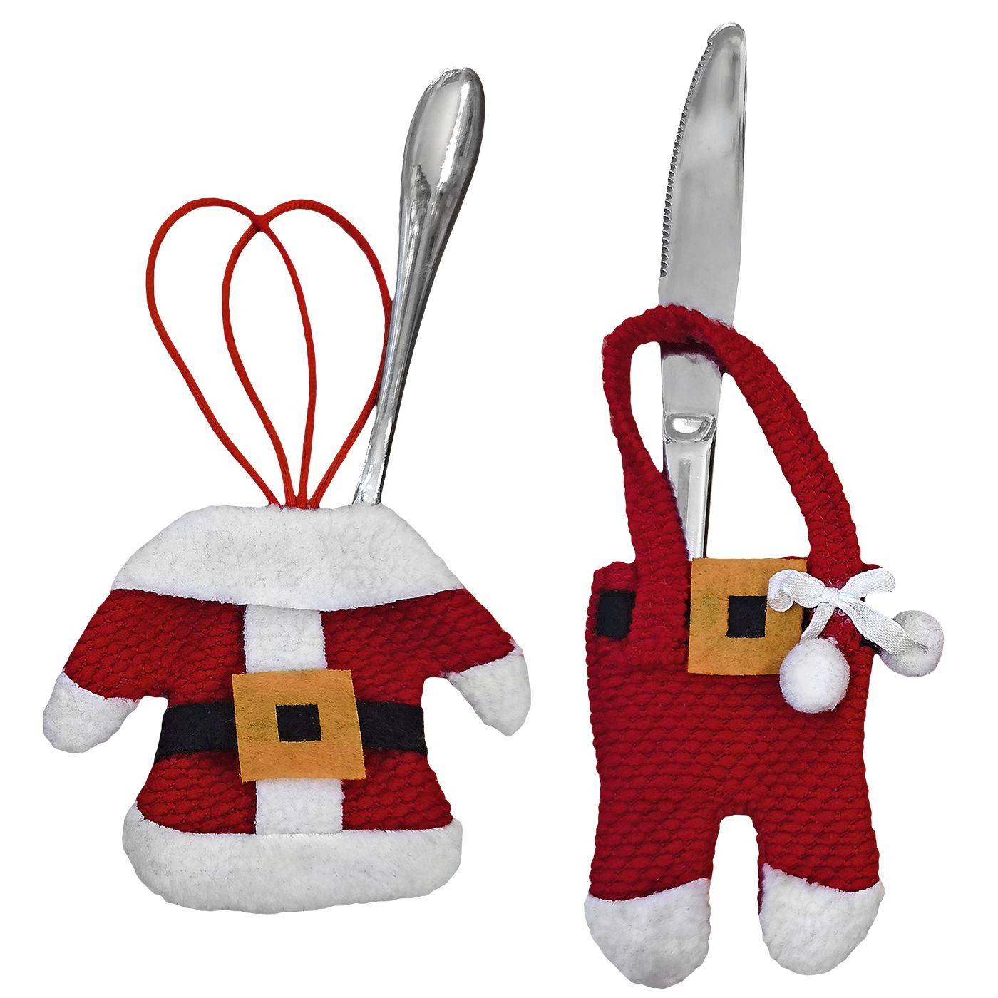 93-3697 Θήκη Μαχαιροπήρουνων Xmas 10x9cm χονδρική, Χριστουγεννιάτικα χονδρική