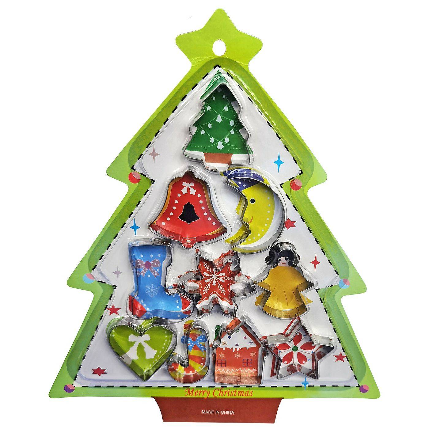 93-3821 Κουπ πατ σετ=10 τεμ σε Xmas Δέντρο 30x26,5cm χονδρική, Χριστουγεννιάτικα χονδρική