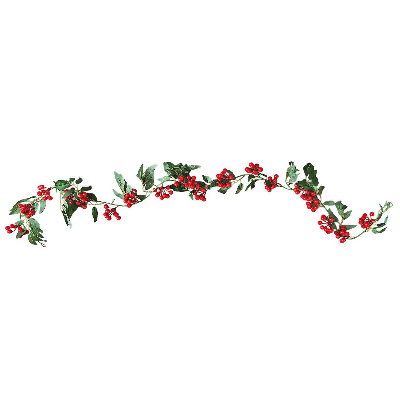 93-3956 Γιρλάντα με γκι & Φίλωμα 175cm χονδρική, Χριστουγεννιάτικα χονδρική