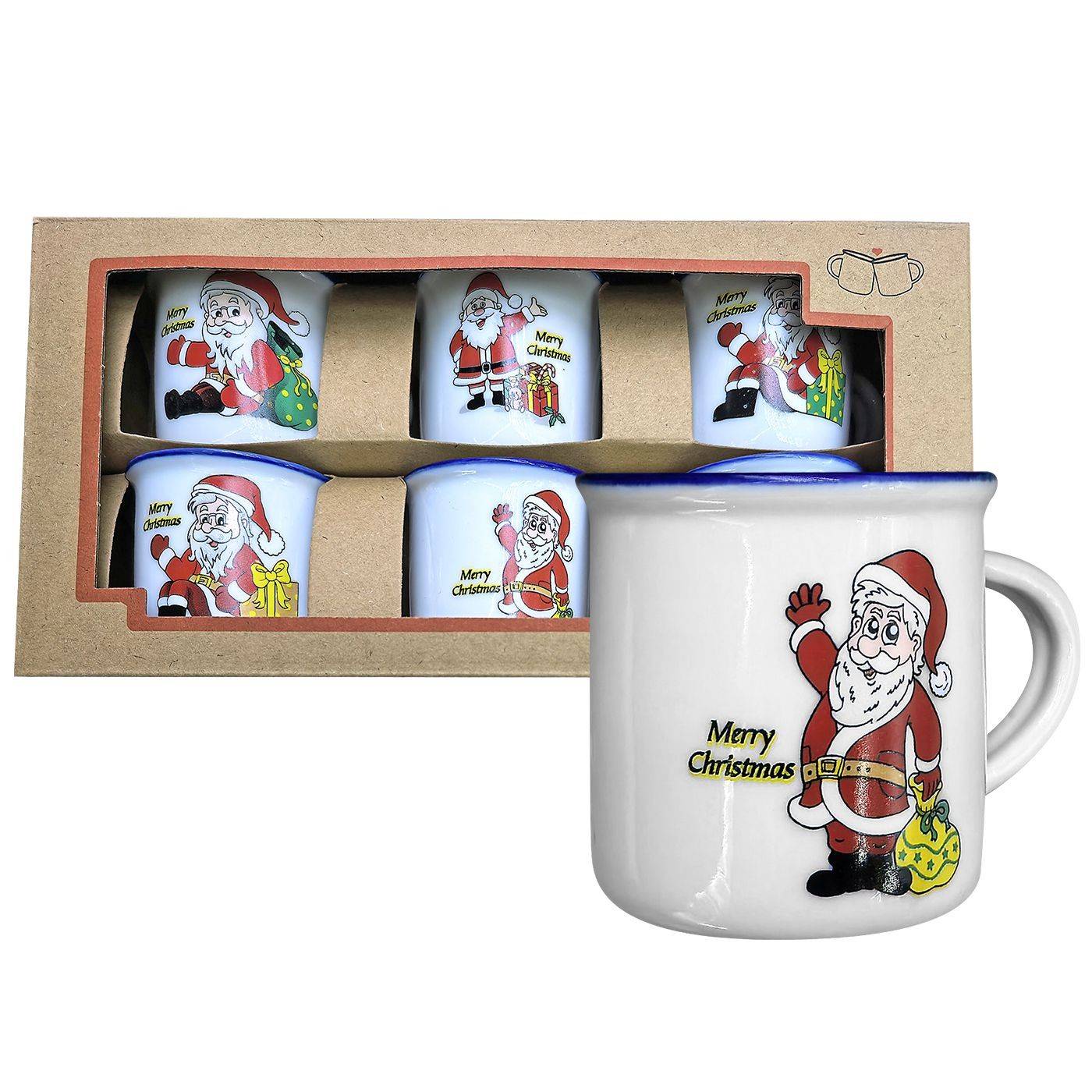 93-4176 Κόυπα Espresso Xmas 6x5cm χονδρική, Χριστουγεννιάτικα χονδρική