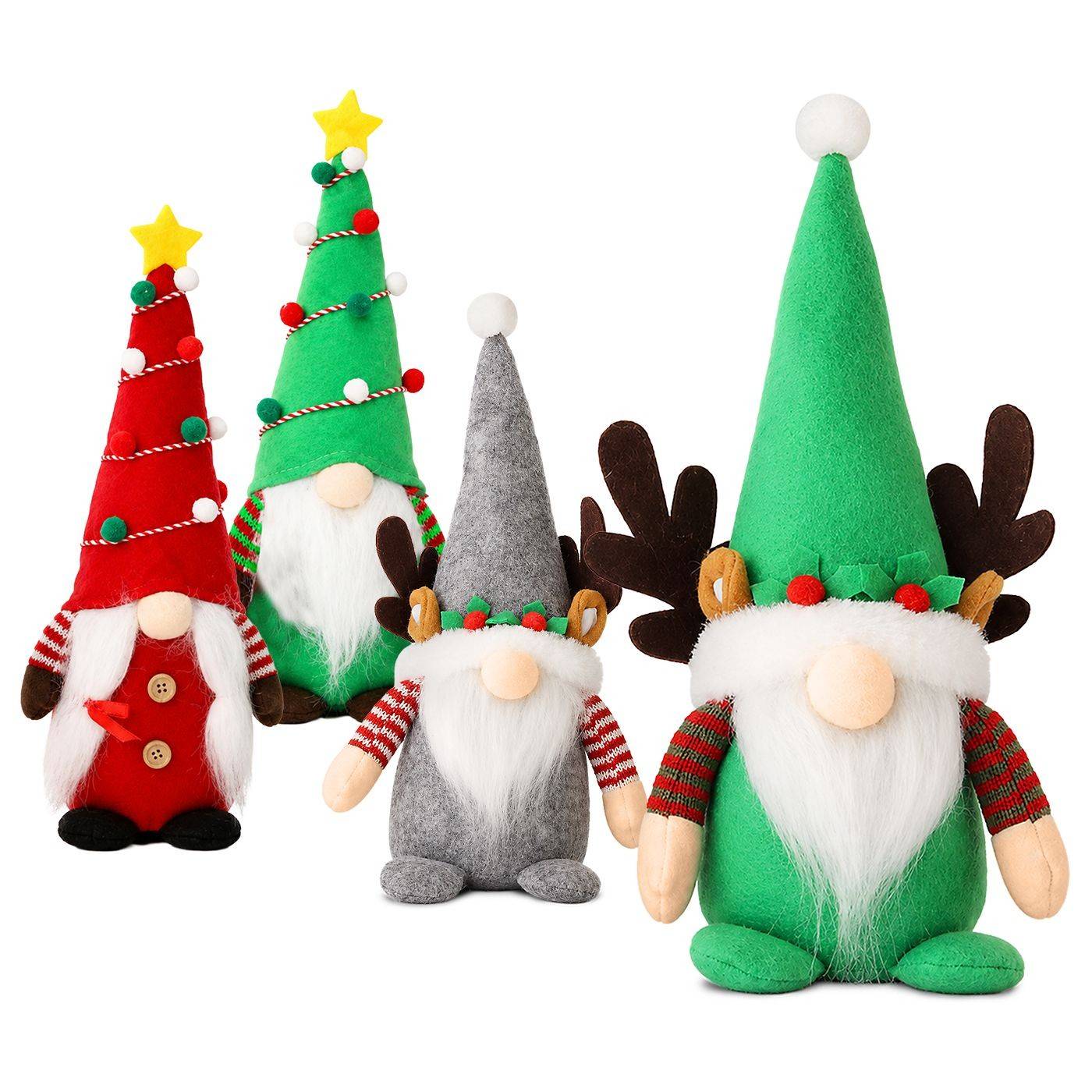 93-4177 Φιγούρα Διακοσμητική Gnome Ριγέ Μανίκια 31cm χονδρική, Χριστουγεννιάτικα χονδρική