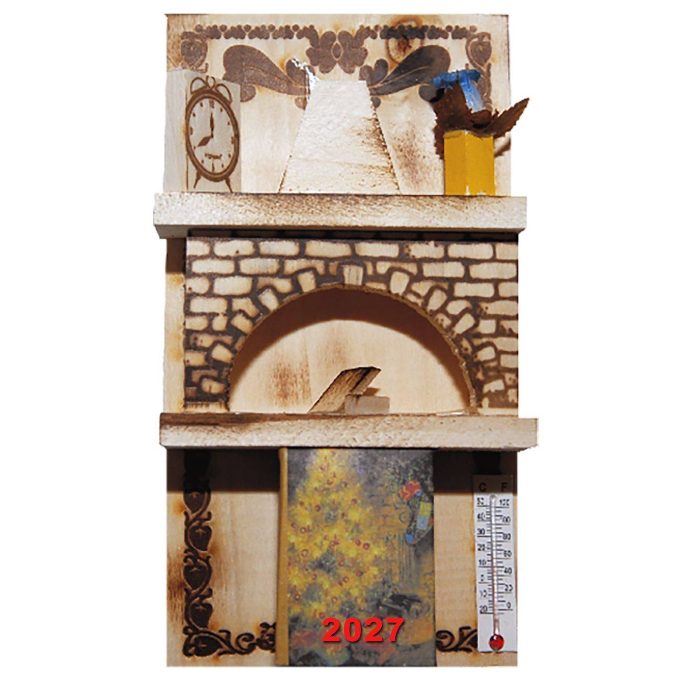 93-422 Ημερολόγιο Τζάκι 20x10cm χονδρική, Χριστουγεννιάτικα χονδρική