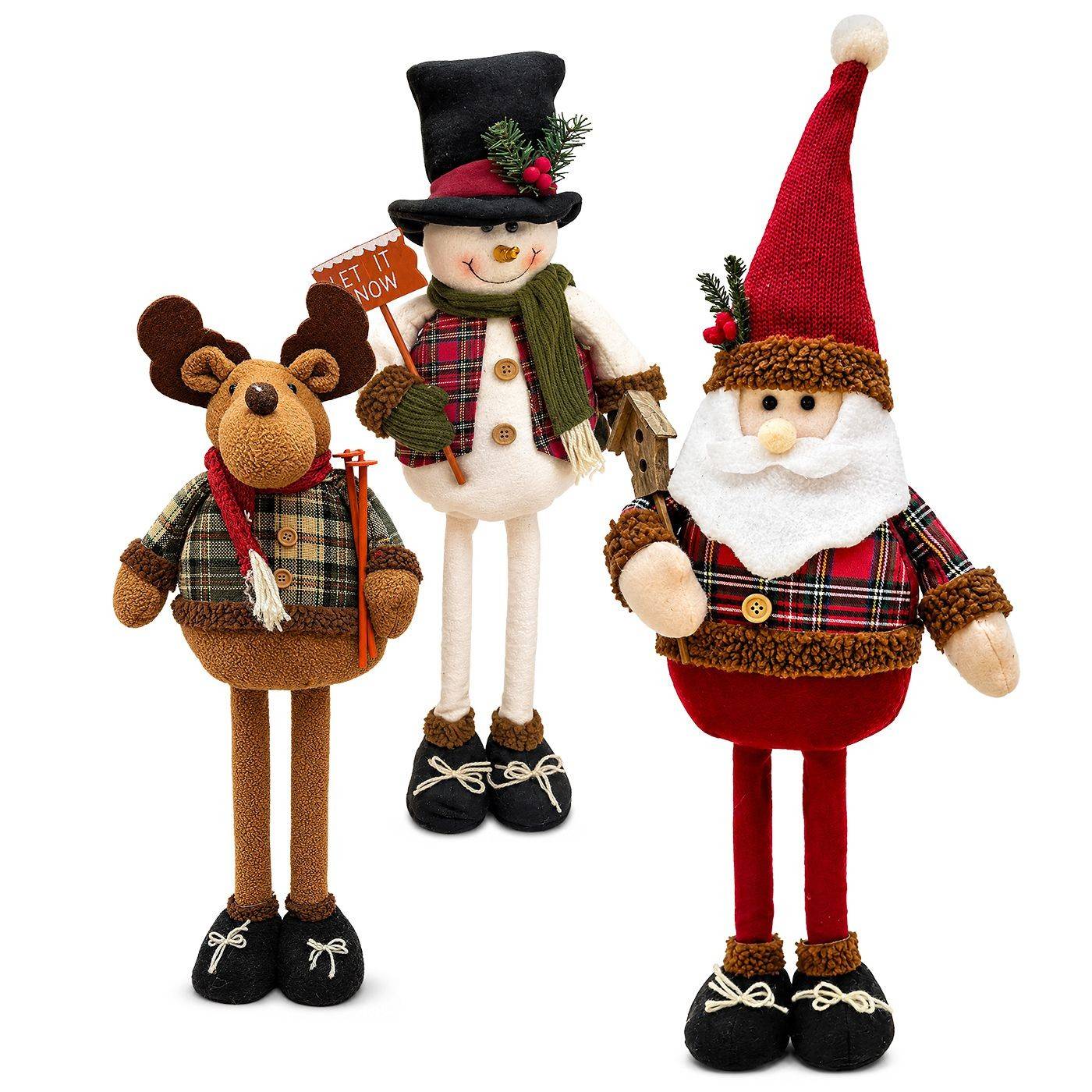 93-4279 Φιγούρα Xmas με Τηλεσκοπικά Πόδια ~70cm χονδρική, Χριστουγεννιάτικα χονδρική