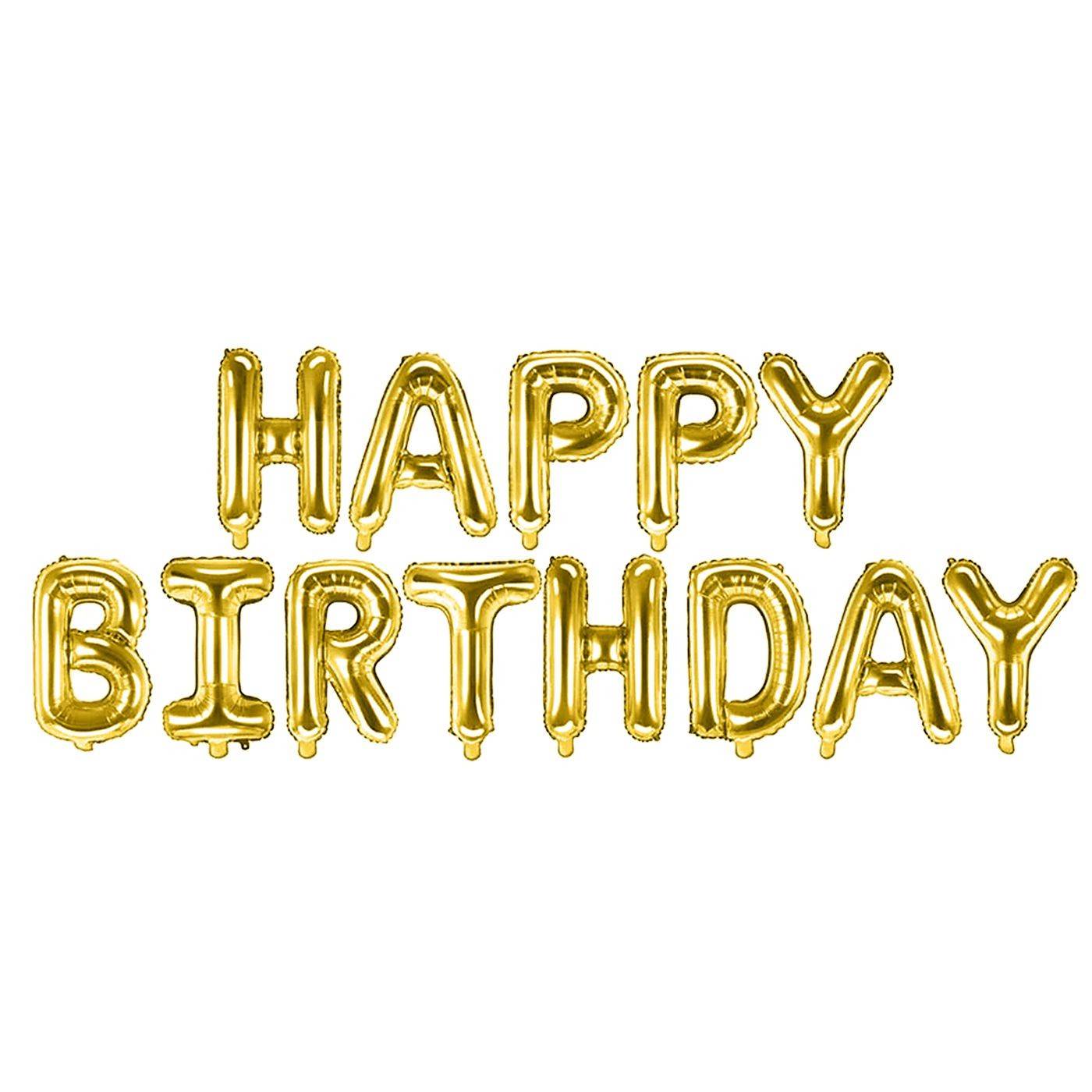 96-771 Φουσκωτό Μεταλλιζέ Happy Birthday Ύψος γραμμάτων=41cm χονδρική, Ψιλικά χονδρική