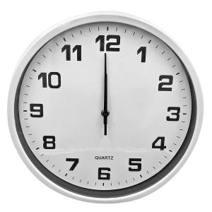 12-1997 Ρολόι Τοίχου Λευκό ø30cm , Δώρα