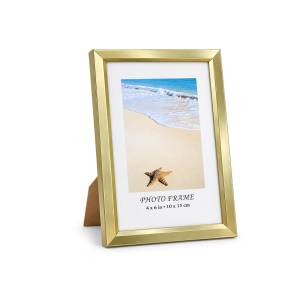 12-2031 Κορνίζα Αλουμινίου Πλατιά Χρυσή 10x15cm , Δώρα