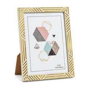 12-2048 Κορνίζα Πλαστική Τύπου Ξύλο Ανοιχτό 15x20cm , Δώρα