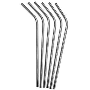 17-54 Καλαμάκι Stainless Ασημί με Κλίση 21cm , Είδη Σπιτιού