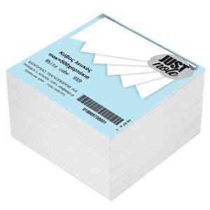 18-57 Κύβος Λευκός πακ=500χαρτακια 9x9cm , Σχολικά