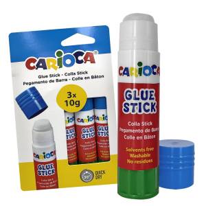19-180 Κόλα Στικ Carioca σετ=3τεμ 3x10g , Σχολικά