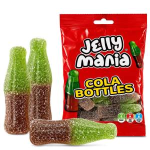 24-147 Ζελίνια Jake Cola Bottles Σακ=100g , Τρόφιμα